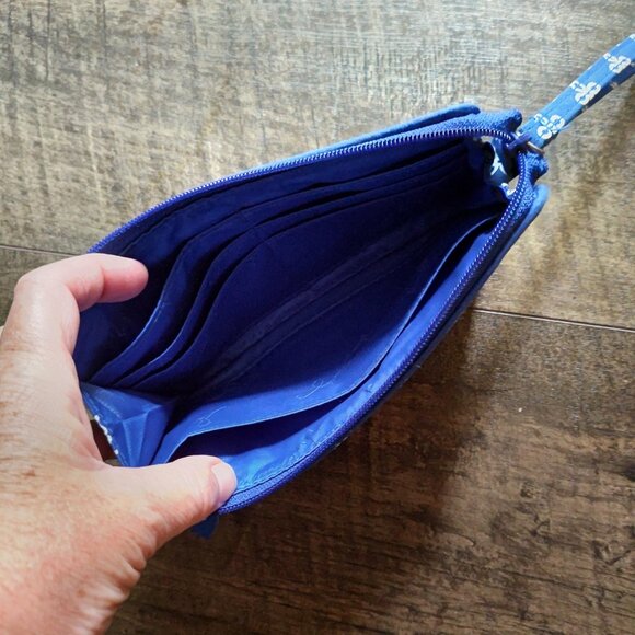 Vera Bradley University of Kansas Jayhawks front zip wristlet - like new - Picture 3 of 3